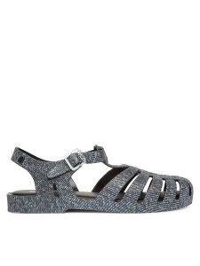 Melissa Sandały Melissa Possession Print Denim Ad M 36133 Szary. Szare sandały Melissa, bez wzorów, z denimu, bez obcasa, na płaskiej podeszwie, bez zapięcia. Za 189,99 zł.