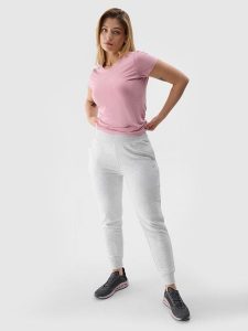 4F Spodnie dresowe joggery damskie - szare S. Szare spodnie dresowe 4f, l, bez wzorów, z bawełny. W wyprzedaży za 59,99 zł.