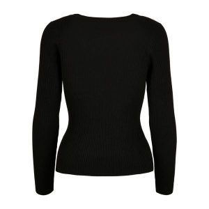 Sweter damski Urban Classics wide neckline. Czarne swetry klasyczne Urban Classics, na zimę, bez kołnierzyka. Za 175,50 zł.