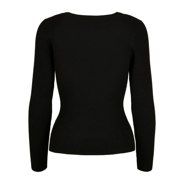 Sweter damski Urban Classics wide neckline. Czarne swetry klasyczne Urban Classics, na zimę, bez kołnierzyka. Za 175,50 zł.