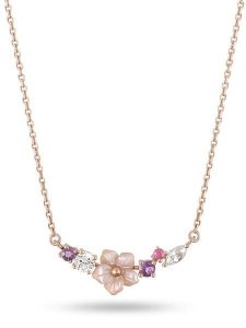 OR Carats Złoty naszyjnik z kamieniami szlachetnymi - dł. 40 cm rozmiar: onesize. Różowe naszyjniki OR Carats, z ametystem, złote. Za 1 217,99 zł.