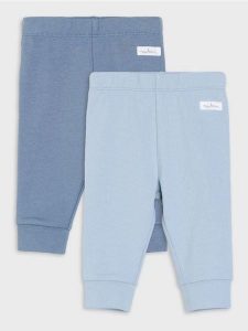 Bawełniane legginsy 2 pack - niebieski. Niebieskie legginsy Sinsay, bez wzorów, z bawełny. Za 19,99 zł.