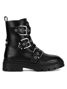 DeeZee Trapery HY8761-3 Czarny. Czarne buty zimowe DeeZee, z materiału, bez obcasa, bez zapięcia. Za 219,99 zł.