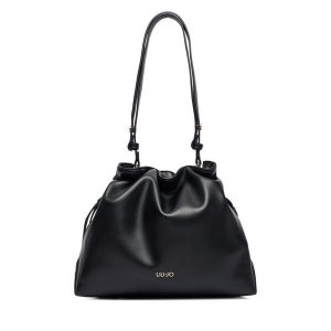 Torebka Liu Jo. Czarne torebki klasyczne Liu Jo, bez wzorów, bez dodatków. Za 599,99 zł.