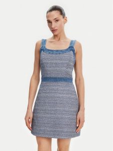 Guess Sukienka codzienna W5GK77 WH610 Niebieski Slim Fit. Niebieskie kombinezony Guess, xs, z aplikacjami, z syntetyku, bez kołnierzyka, bez ramiączek. Za 369,99 zł.