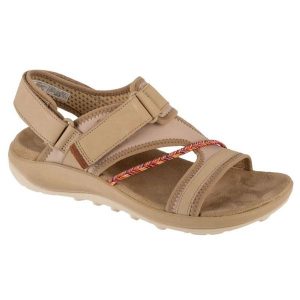 Sandały Merrell Terran 4 Backstrap J006746 beżowe beżowy. Brązowe sandały bez wzorów, z gumy, bez obcasa, bez zapięcia. Za 466,55 zł.