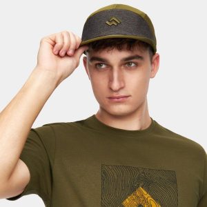Czapka z daszkiem Alpinus Arizona. Niebieskie czapki ALPINUS, bez wzorów, z materiału. Za 45,00 zł.