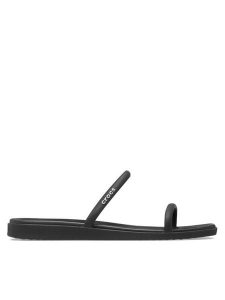 Crocs Klapki Miami Two Strap Sandal 209795 Czarny. Czarne klapki Crocs, bez wzorów, z tworzywa sztucznego, bez obcasa. Za 179,99 zł.