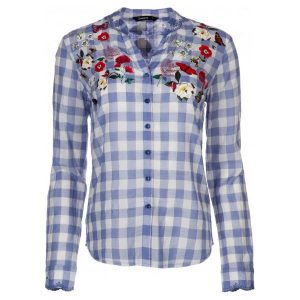 Desigual Koszula Damska Cabaceira L Niebieski. Koszule marki Desigual. W wyprzedaży za 255,00 zł.