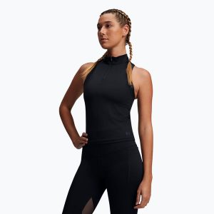 Koszulka treningowa damska Under Armour Vanish Elite Vent Tank. Czarne bluzki Under Armour, xl, bez wzorów, sportowe, bez kołnierzyka, bez ramiączek. Za 139,99 zł.