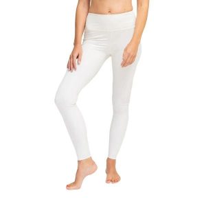 Damskie legginsy Lotuscrafts Becca. Białe legginsy LOTUSCRAFTS, bez wzorów, z elastanu, z podwyższonym stanem. Za 332,10 zł.