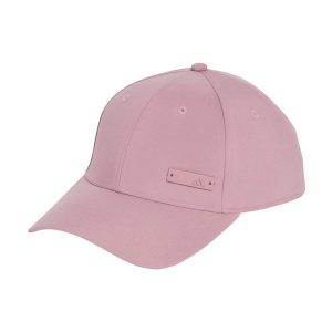 Czapka z daszkiem ADIDAS BB CAP LT MET OSFW. Czerwone czapki ADIDAS, bez wzorów, z bawełny, eleganckie. Za 79,95 zł.