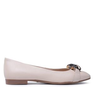 Baleriny Lasocki. Brązowe balerinki Lasocki, bez wzorów, bez obcasa, bez zapięcia. Za 179,99 zł.