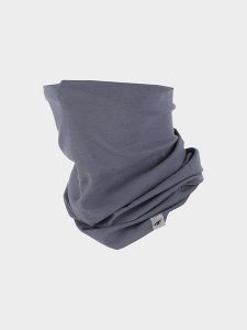 4F Szal-koło w kolorze szarym rozmiar: onesize. Szare szaliki 4f, bez wzorów, z materiału. Za 8,74 zł.