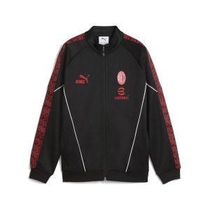 Młodzieżowa kurtka AC Milan KING Anthem PUMA Black For All Time Red. Czarna kurtki Puma, m, bez wzorów, bez kaptura. Za 349,00 zł.