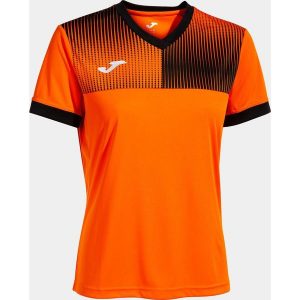 Damska koszulka Joma Eco Supernova Pomarańczowo-Czarna S. Brązowe bluzki JOMA, s, bez wzorów, z poliesteru, sportowe, bez kołnierzyka, bez ramiączek. W wyprzedaży za 153,80 zł.