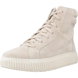 Buty GEOX D GRAISY Beżowy. Brązowe buty trekkingowe Geox, z tkaniny, bez zapięcia. Za 410,99 zł.