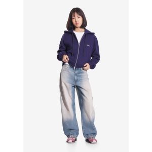 Bluza sportowa damska Prosto Bomb z kapturem. Niebieskie bluzy Prosto, bez wzorów, z kapturem. W wyprzedaży za 276,99 zł.