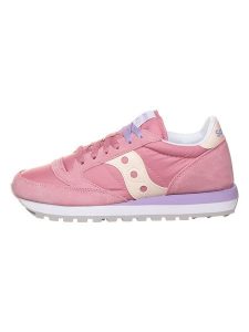 Saucony Sneakersy "Jazz" w kolorze jasnoróżowym rozmiar: 37,5. Różowe trampki Saucony, bez wzorów, z materiału, bez zapięcia. Za 197,63 zł.