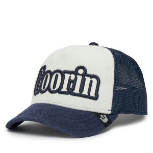 Czapka z daszkiem Goorin Bros. Niebieskie czapki Goorin Bros, bez wzorów. Za 119,99 zł.