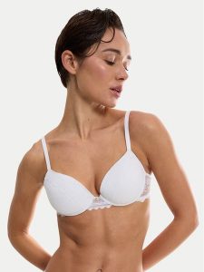 Triumph Biustonosz z fiszbiną Comfort Allure 10226435 Biały. Białe biustonosze Triumph, bez wzorów, z syntetyku. Za 179,99 zł.