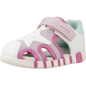 Sandały Geox Model B Sandal Iupidoo Gir Kolor Biały. Białe buty trekkingowe Geox, z syntetyku, bez zapięcia. Za 189,99 zł.