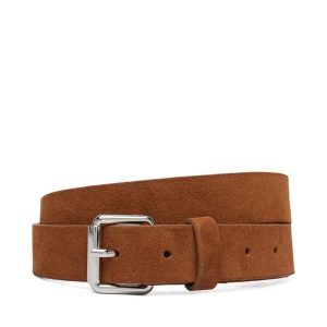 Pasek Damski Tommy Jeans. Brązowe paski Tommy Jeans, bez wzorów, z jeansu. Za 189,99 zł.