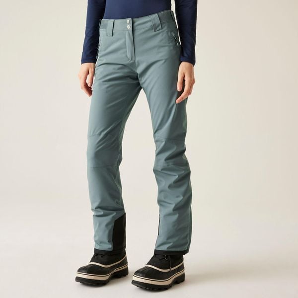 Damskie wodoodporne izolowane spodnie narciarskie Shrink. Szare spodnie sportowe Dare 2b, na zimę, bez wzorów, narciarskie. W wyprzedaży za 199,99 zł.