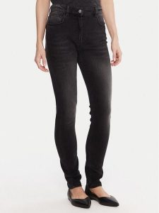 Marella Jeansy 2523186104 Czarny Skinny Fit. Czarne jeansy Marella, bez wzorów, z bawełny. Za 559,99 zł.