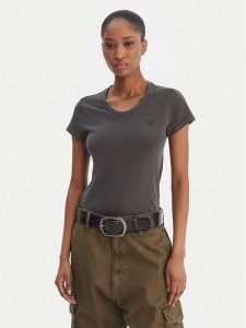 G-Star Raw T-Shirt Eyben D24533-B059 Czarny Slim Fit. Czarne t-shirty G-Star Raw, xl, bez wzorów, z bawełny, bez kołnierzyka, bez ramiączek. Za 139,99 zł.