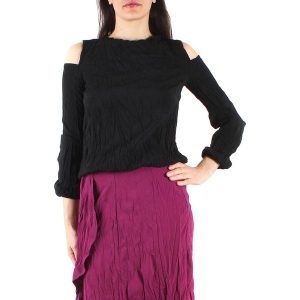 Bluzka w kolorze czarnym. Bluzki marki Sexy Woman. W wyprzedaży za 119,95 zł.
