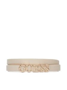 Guess Pasek Damski BW9338 P6215 Beżowy jasny. Brązowe paski Guess, z aplikacjami, ze skóry. Za 199,99 zł.