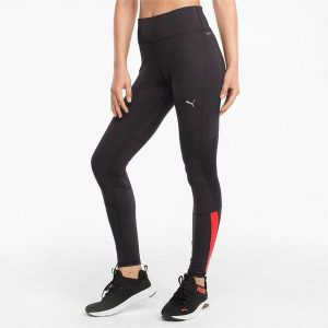 Legginsy treningowe damskie Puma Run Favorite Reg Rise Full Tight. Czarne legginsy Puma, bez wzorów. Za 144,99 zł.