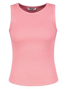 Sublevel Top w kolorze jasnoróżowym rozmiar: XL. Różowe topy Sublevel, xl, bez wzorów, z bawełny, bez kołnierzyka, bez ramiączek. Za 39,68 zł.