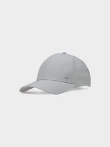 4F Czapka z daszkiem strapback uniseks - szara S/M. Szare czapki 4f, bez wzorów, z elastanu, sportowe. W wyprzedaży za 79,99 zł.