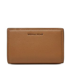 Portfel MICHAEL Michael Kors. Brązowe portfele MICHAEL Michael Kors, bez wzorów. Za 349,99 zł.