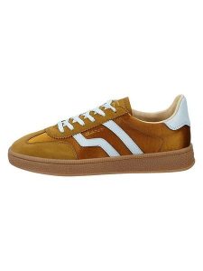 GANT Footwear Skórzane sneakersy "Cuzima" w kolorze jasnobrązowym rozmiar: 38. Brązowe trampki GANT Footwear, bez wzorów, bez zapięcia. Za 373,30 zł.