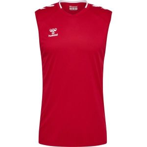 Tank top Hummel Core 2.0. Białe topy Hummel, bez wzorów, sportowe, bez kołnierzyka, bez ramiączek. Za 160,50 zł.