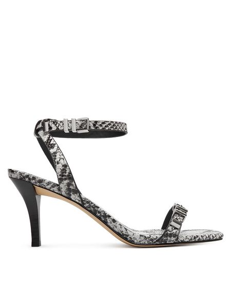 MICHAEL Michael Kors Sandały Darrington 40S5DTMS1E Szary. Szare sandały MICHAEL Michael Kors, bez wzorów, ze skóry, bez obcasa, na szpilce, bez zapięcia. Za 399,99 zł.