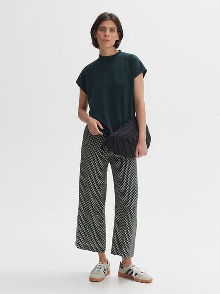 OPUS Koszulka "Gibbi" w kolorze zielonym rozmiar: 38. Zielone bluzki Opus, bez wzorów, bez kołnierzyka, bez ramiączek. Za 148,61 zł.