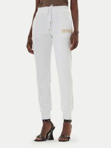 Versace Jeans Spodnie dresowe 80HAAT01 Biały Regular Fit. Białe spodnie dresowe Versace Jeans, m, bez wzorów, z bawełny. Za 498,99 zł.