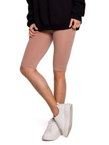 Made of emotion Szorty w kolorze jasnoróżowym rozmiar: M. Brązowe szorty Made Of Emotion, bez wzorów. Za 72,99 zł.