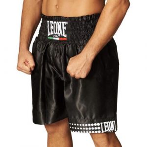 Spodenki bokserskie LEONE 1947 Italy Boxing. Czarne szorty LEONE 1947, bez wzorów, sportowe. Za 119,99 zł.