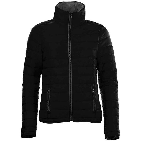 Kurtka Damska Ride Light Padded Jacket. Czarne kurtki SOL'S, s, bez wzorów, z puchu, bez kaptura. Za 260,99 zł.
