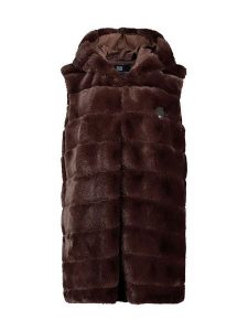 Geographical Norway Kamizelka polarowa "Uphemere" w kolorze brązowym rozmiar: L. Brązowe kamizelki Geographical Norway, l, bez wzorów, z polaru, bez kołnierzyka, bez ramiączek, bez kaptura. Za 157,73 zł.