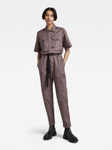 G-Star Raw Kombinezon D22536-D194-4751 Brązowy Regular Fit. Brązowe kombinezony G-Star Raw, m, bez wzorów, z bawełny, retro, bez kołnierzyka, bez ramiączek. Za 589,99 zł.