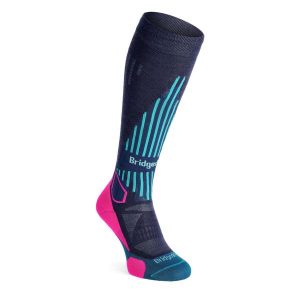 Skarpety narciarskie damskie Bridgedale Ski Lt Merino E Pattern. Niebieskie skarpetki Bridgedale, bez wzorów. Za 76,99 zł.