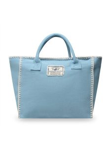 Banana Moon Torebka Seta Lohan KBJ56 Niebieski. Niebieskie shopper bag Banana Moon, bez wzorów, z materiału, bez dodatków. Za 259,99 zł.