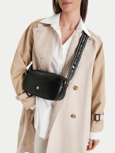 Beverly Hills Polo Club Torebka CEO-BHPC-C-015-09 Czarny. Czarne listonoszki Beverly Hills Polo Club, bez wzorów, z materiału, bez dodatków. Za 199,99 zł.