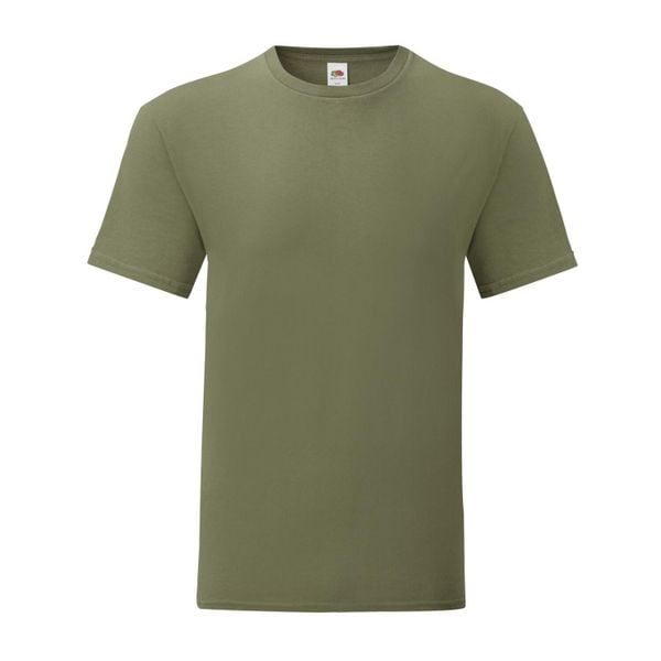 Kultowa Koszulka Unisex Dla Dorosłych. Zielone bluzki FRUIT OF THE LOOM, m, bez wzorów, sportowe, bez kołnierzyka, bez ramiączek. Za 36,99 zł.
